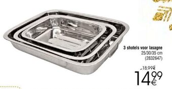 Cora 3 shotels voor lasagne aanbieding