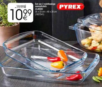 Cora Set van 2 rechthoekige ovenschotels CLASSIC aanbieding