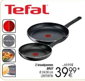 Cora 2 braadpannen BRUT aanbieding