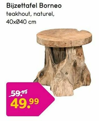 Leen Bakker Bijzettafel borneo aanbieding