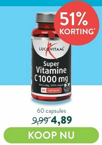 Holland & Barrett Super vitamine c 1000 mg aanbieding