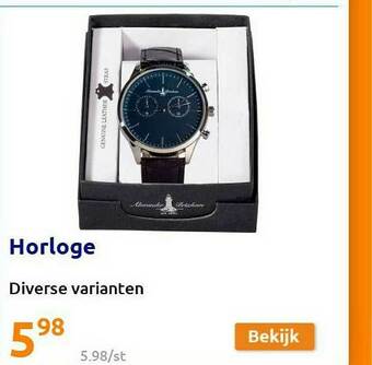 Action Horloge aanbieding
