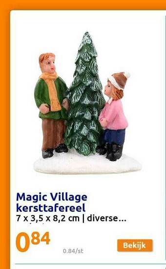 Action Magic Village Kersttafereel aanbieding