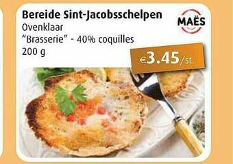 Bereide Sint Jacobsschelpen