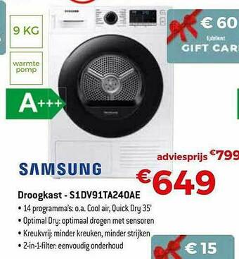 Exellent Droogkast aanbieding