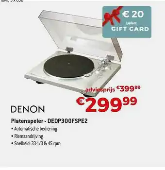 Exellent Denon Platenspeler aanbieding