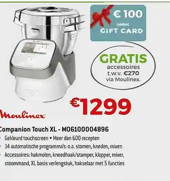 Exellent Moulinex Companion Touch Xl aanbieding