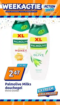Action Palmolive Milks douchegel aanbieding