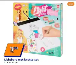 Action Lichtbord met knutselset aanbieding