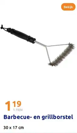Action Barbecue- en grillborstel aanbieding