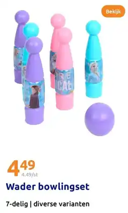 Action Wader bowlingset aanbieding