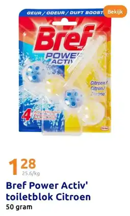 Action Bref Power Activ' toiletblok Citroen aanbieding