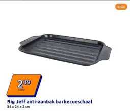 Action Big Jeff anti-aanbak barbecueschaal aanbieding