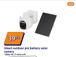 Action Smart outdoor ptz battery solar camera aanbieding