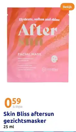 Action Skin Bliss aftersun gezichtsmasker aanbieding