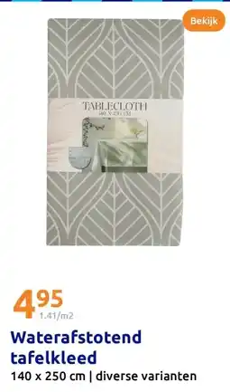 Action Waterafstotend tafelkleed aanbieding