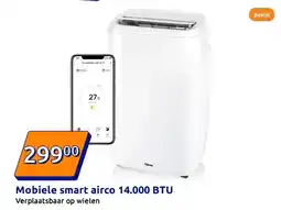 Action Mobiele smart airco 14.000 BTU aanbieding