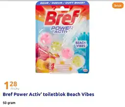 Action Bref Power Activ' toiletblok Beach Vibes aanbieding