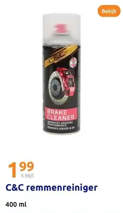 Action C&C remmenreiniger aanbieding