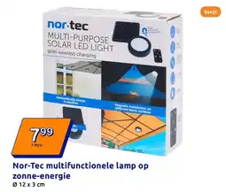 Action Nor-Tec multifunctionele lamp op zonne-energie aanbieding