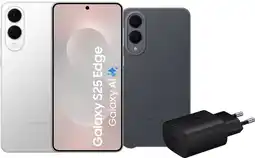 Coolblue Samsung Galaxy S25 Edge 256GB Zilver 5G + Accessoirepakket aanbieding