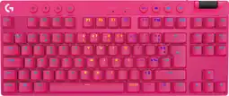 Coolblue Logitech G PRO X TKL Lightspeed Gaming Toetsenbord Azerty Magenta aanbieding