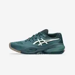 Decathlon Gravel tennisschoenen voor heren Gel Resolution X groen goud aanbieding