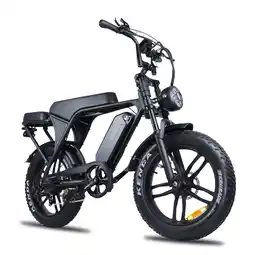 Decathlon Ouxi V8 5.0 fatbike inclusief alarm , achterzitje en voetsteuntjes en tas aanbieding