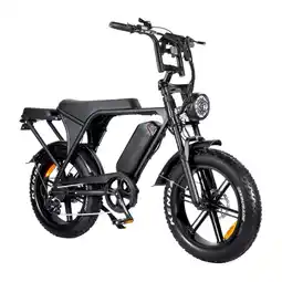 Decathlon Ouxi V8 5.0 fatbike inclusief alarm , achterzitje en voetsteuntjes en tas aanbieding