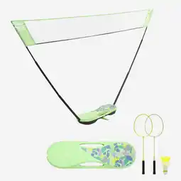 Decathlon Badmintonnet en -set Fun Set 3 meter groen aanbieding