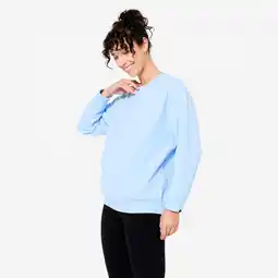 Decathlon Sweatshirt voor zwangerschapsyoga dames, lichtblauw aanbieding