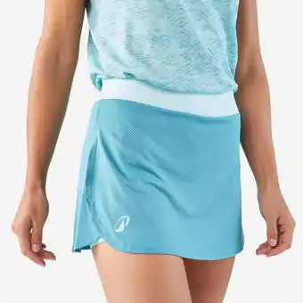 Decathlon Ademend padelrokje voor dames PSK 500 blauw aanbieding