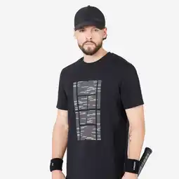 Decathlon Tennisshirt voor heren Soft zwart aanbieding