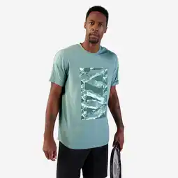 Decathlon Tennisshirt voor heren Soft lichtgrijs aanbieding