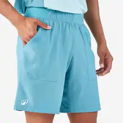 Decathlon Ademende padelshort voor heren Dry blauw aanbieding