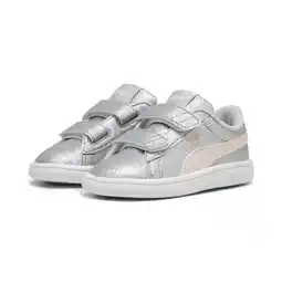 Decathlon PUMA Smash 3.0 Glitz Glam sneakers voor peuters PUMA Glacial Gray Frosty Pink aanbieding