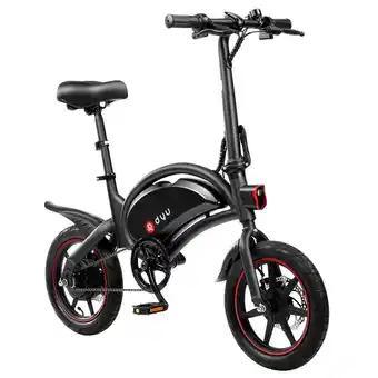 Decathlon DYU D3F elektrische fiets voor volwassenen, 14 inch 250W 36V 10AH aanbieding