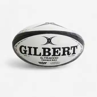 Decathlon Rugbybal GTR 4000 maat 5 wit zwart aanbieding