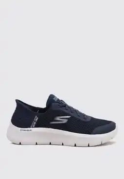 Decathlon Dames GO WALK FLEX GRAND ENTRY Slip-On Marineblauw / Wit aanbieding