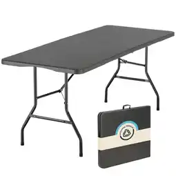 Decathlon Campingtafel Masi - Opvouwbaar - 180 × 74 × 74 cm - Staal/HDPE - Max 200 kg aanbieding