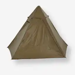 Decathlon Waterdichte tipi tarptent voor bushcraften wildkamperen 2 personen+ kaki aanbieding