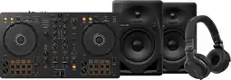 Coolblue Pioneer DJ DDJ-FLX4 + Pioneer DJ HDJ-CUE1 + Pioneer DJ DM-50D-BT Noir aanbieding