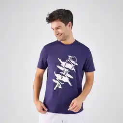 Decathlon Tennisshirt voor heren TTS Soft paars aanbieding