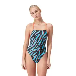 Decathlon Speedo Badpak Allover Digital Powerback Zwart/Blauw aanbieding