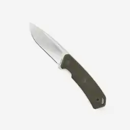 Decathlon Jachtmes met vast lemmet 9 cm Sika 90 FR grip kaki aanbieding