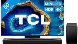 Coolblue TCL QD Mini-LED 50C803 (2023) + Barre de Son aanbieding