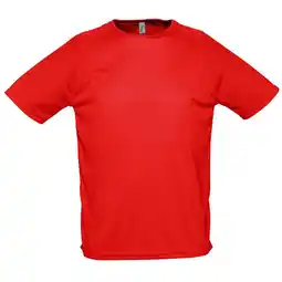 Decathlon Heren Sportief Raglan Tshirt (Rood) aanbieding