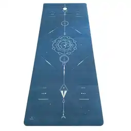 Decathlon Tapis de yoga Performance Om Bleu aanbieding