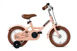 Decathlon Nogan Dutchy Kinderfiets - 12 Inch - Mat Roze - Inclusief Zijwielen aanbieding