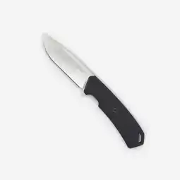 Decathlon Jachtmes met vast lemmet 9 cm Sika 90 FR grip zwart aanbieding